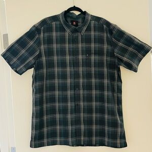 Men's Quicksilver Blue Plaid Shirt